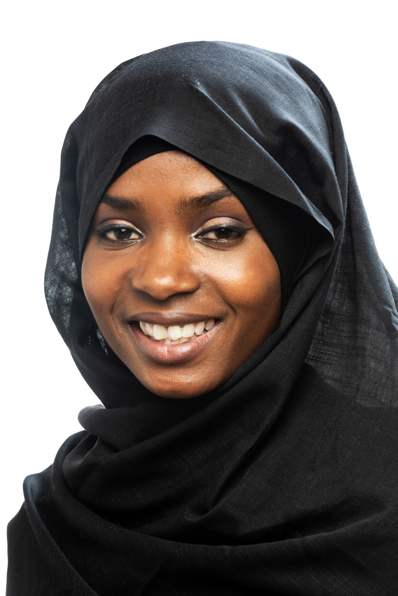 Muslim black young woman